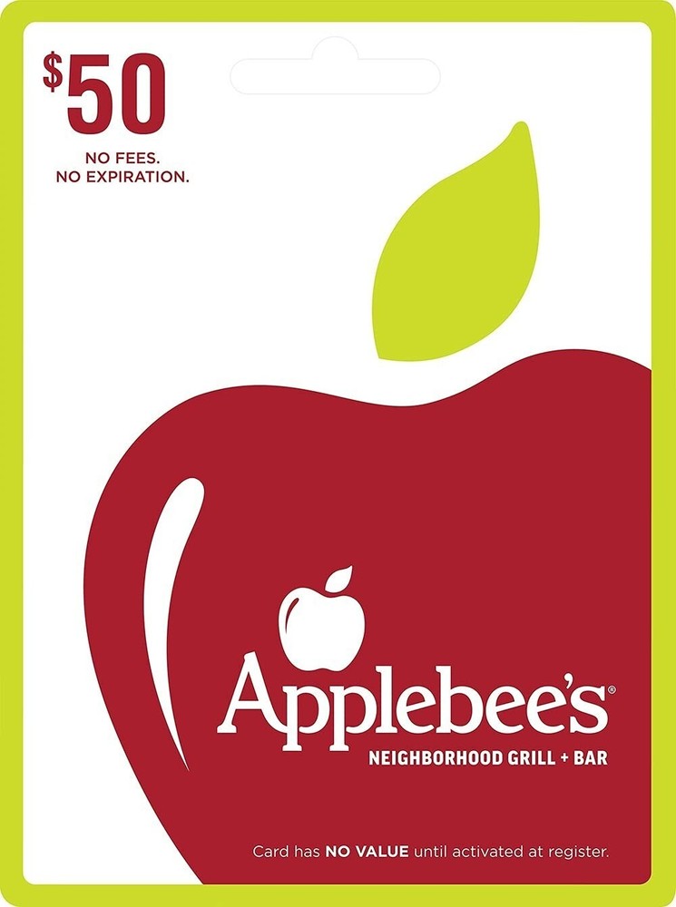 Applebee's $50 Gift Card Physical Card Free Shipping