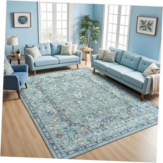 6x9 Area Rug for Living Room, Washable Rugs for Bedroom Room, Dining Room,