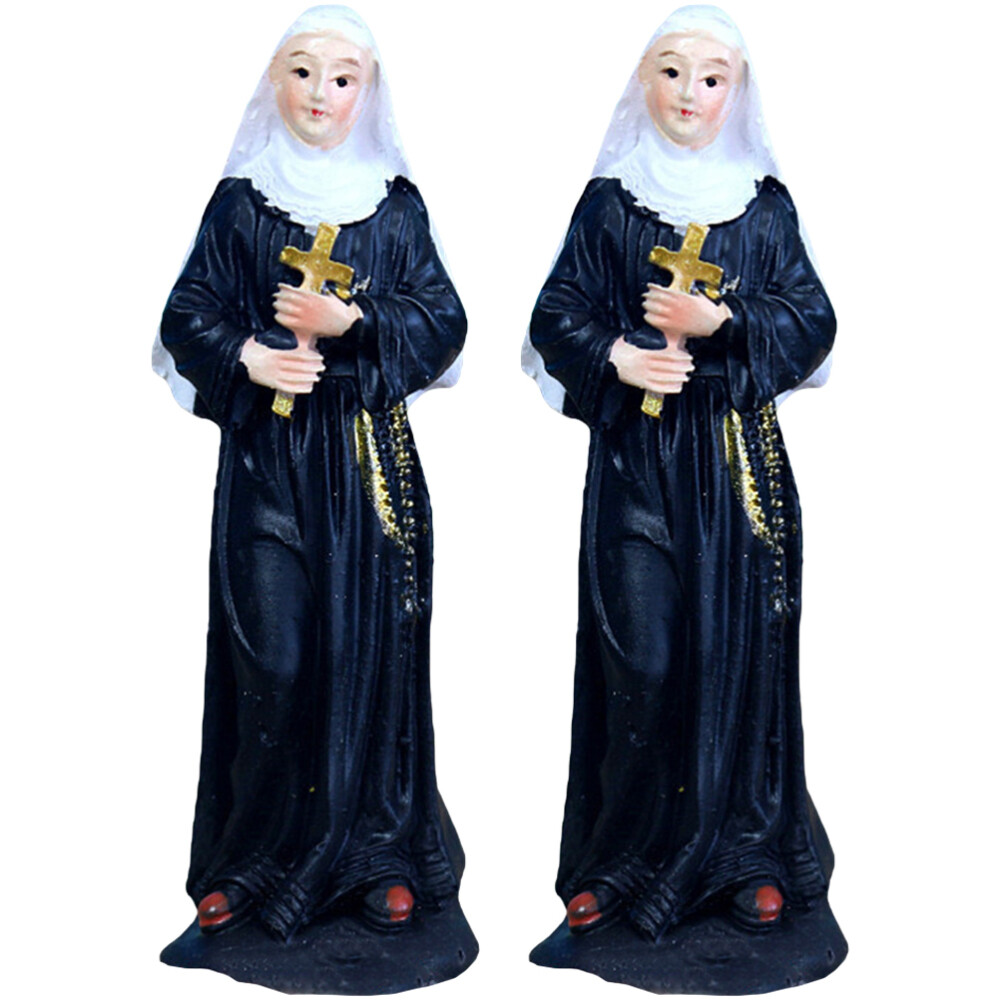 2Pcs Special Portable Home Art Resin Ornament Photo Friends Decorate Home