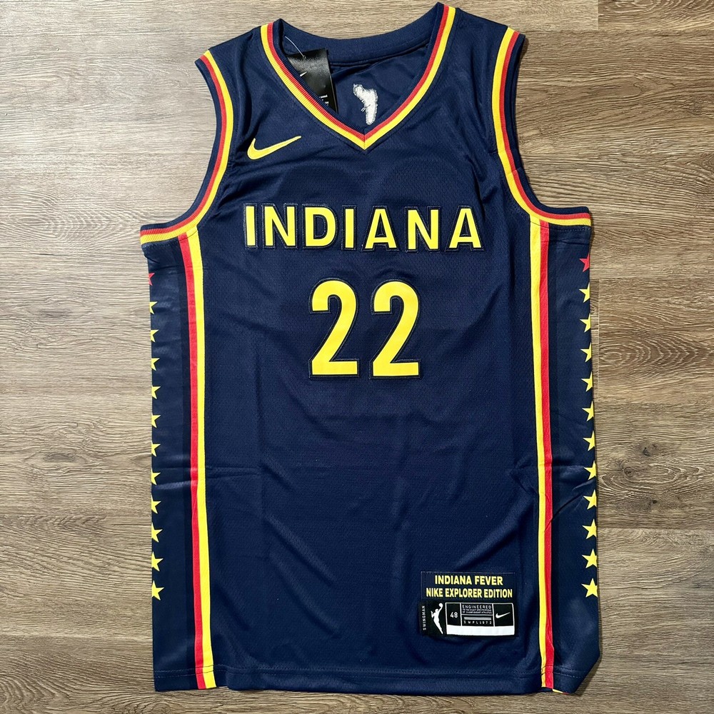 Caitlin Clark #22 Indiana Fever Stitched Blue Jersey Men’s  Size Medium (48)