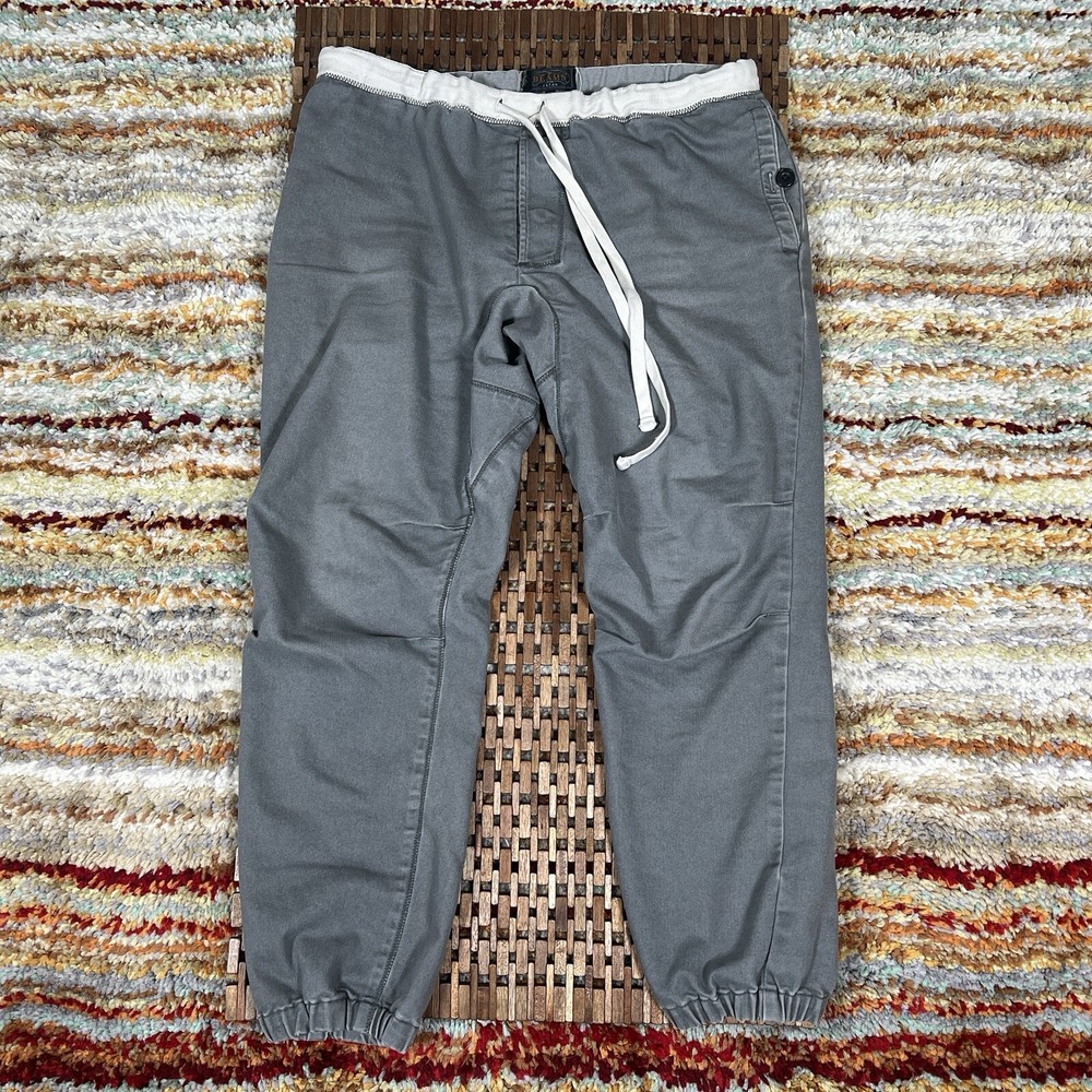 Beams Japan Pants Japanese Fabric Mens Medium 32”x 26” Short Cotton Blend Jogger