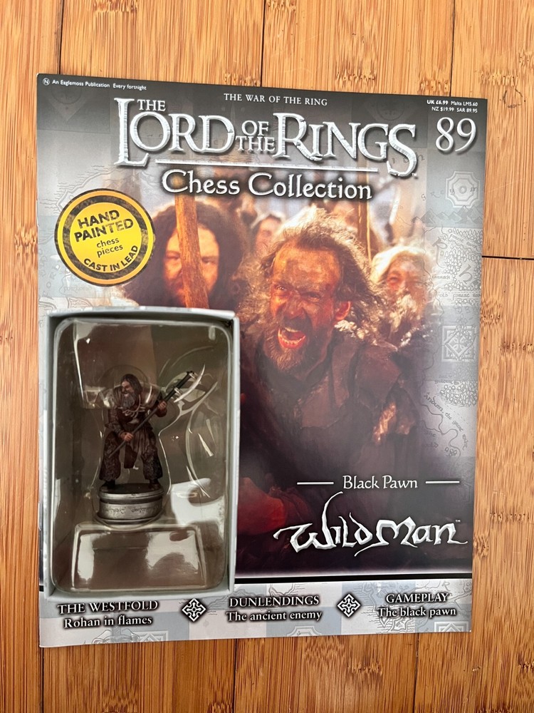 LORD OF THE RINGS CHESS COLLECTION ISSUE 89 WILDMAN EAGLEMOSS FIGURE & MAGAZINE