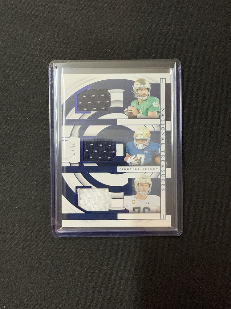 2024 Panini National Treasures Collegiate - Team Trio Materials Blue #TTM-ND...