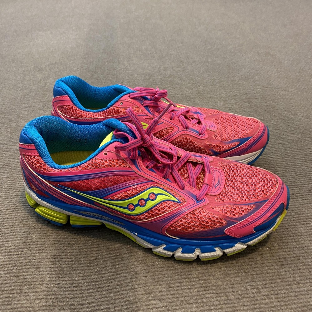 Saucony PowerGrid Running Shoes Womens Size 9.5 Pink Mesh Cushioned S10256-4