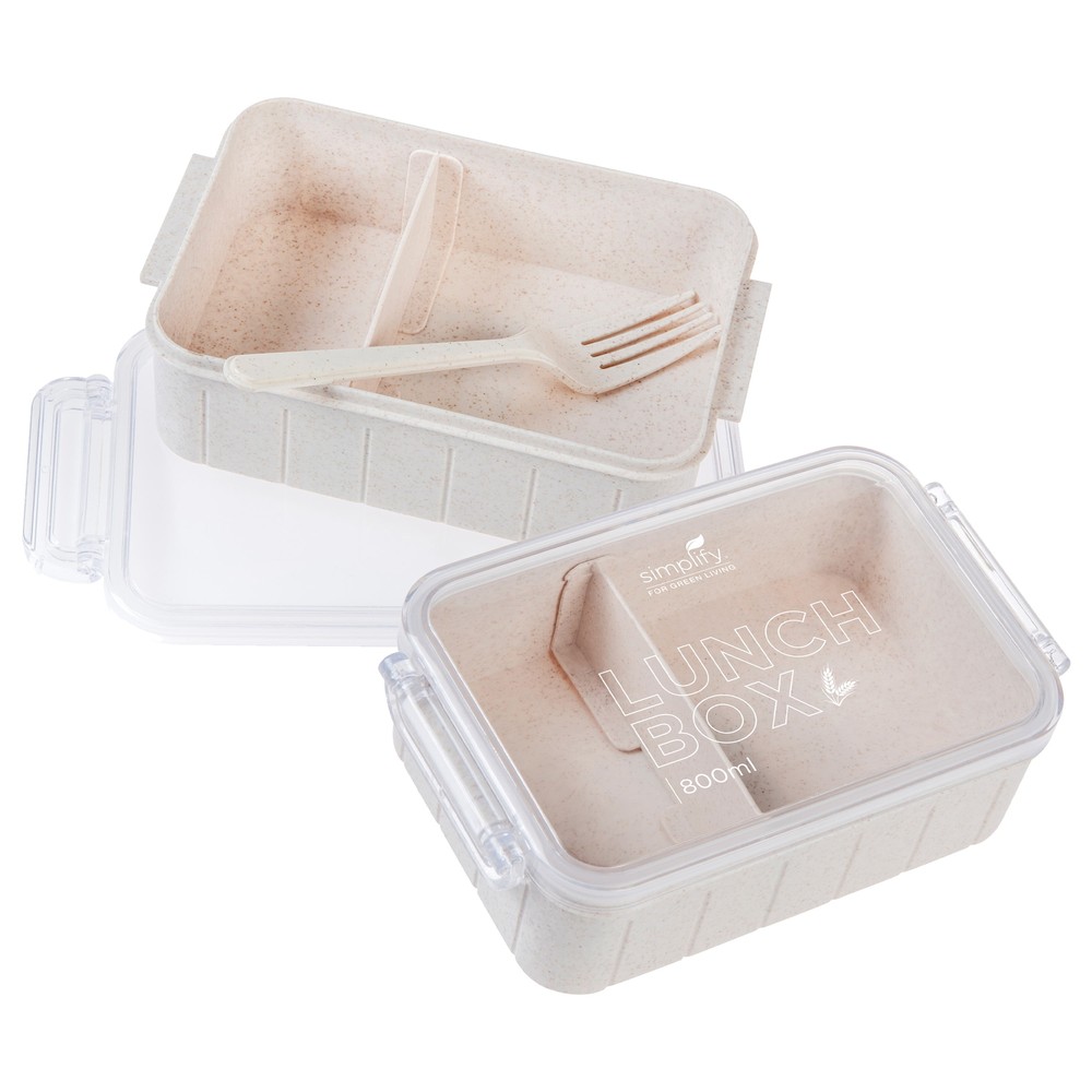 2 Pack Eco-Friendly Natural Reusable Lunch Box Set