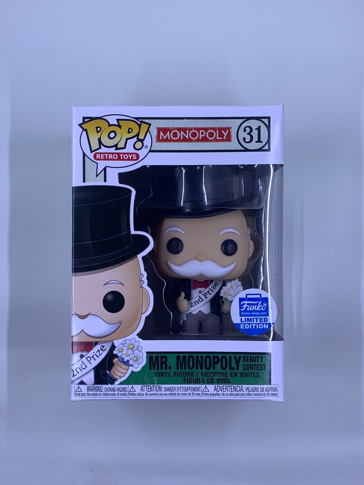 Funko Pop Monopoly Mr Monopoly Beauty Contest Exclusive #31 Vinyl Figure