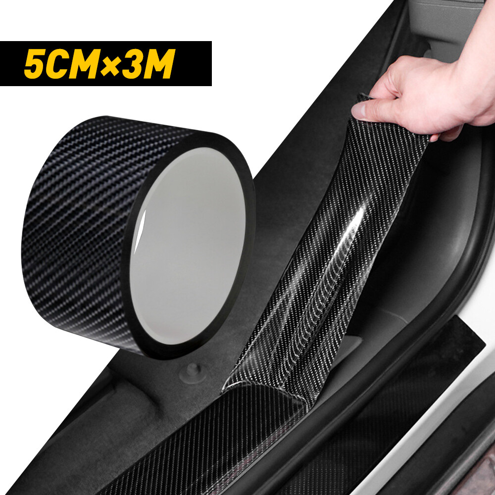 3M*5CM Carbon Fiber Scuff Anti Scratch Sticker Cover Decal Protector Universal