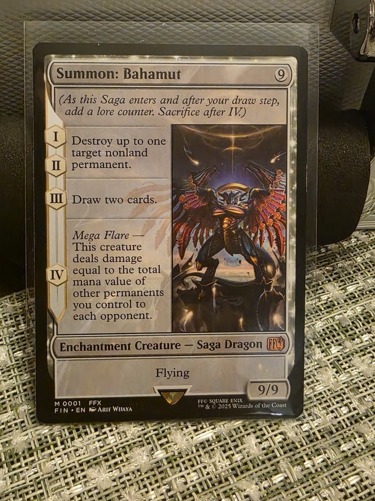 Magic The Gathering Bahamut Final Fantasy MTG Card Regular Edition