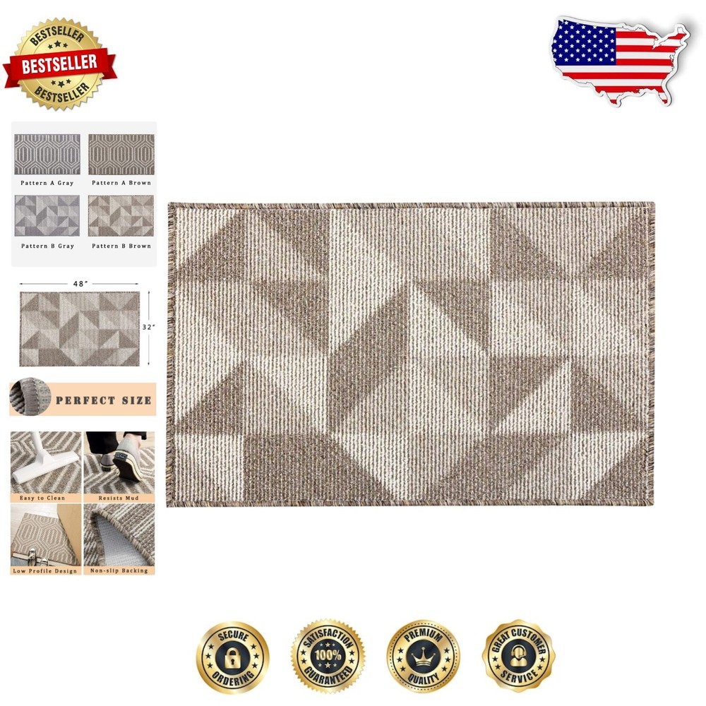 32x48 Inch Non-Slip Indoor Outdoor Doormat for a Welcoming Home Entrance