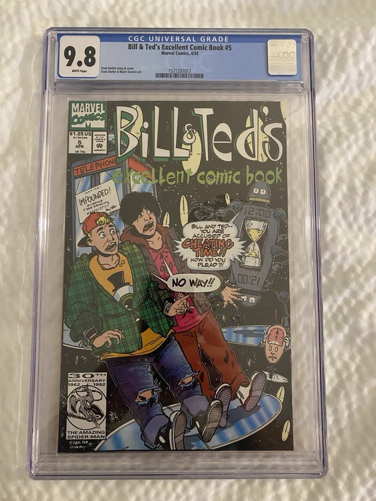 Bill & Ted's Excellent Comic Book #5 - CGC 9.8 - 1992 - 1 of 2 9.8’s Ever!!!