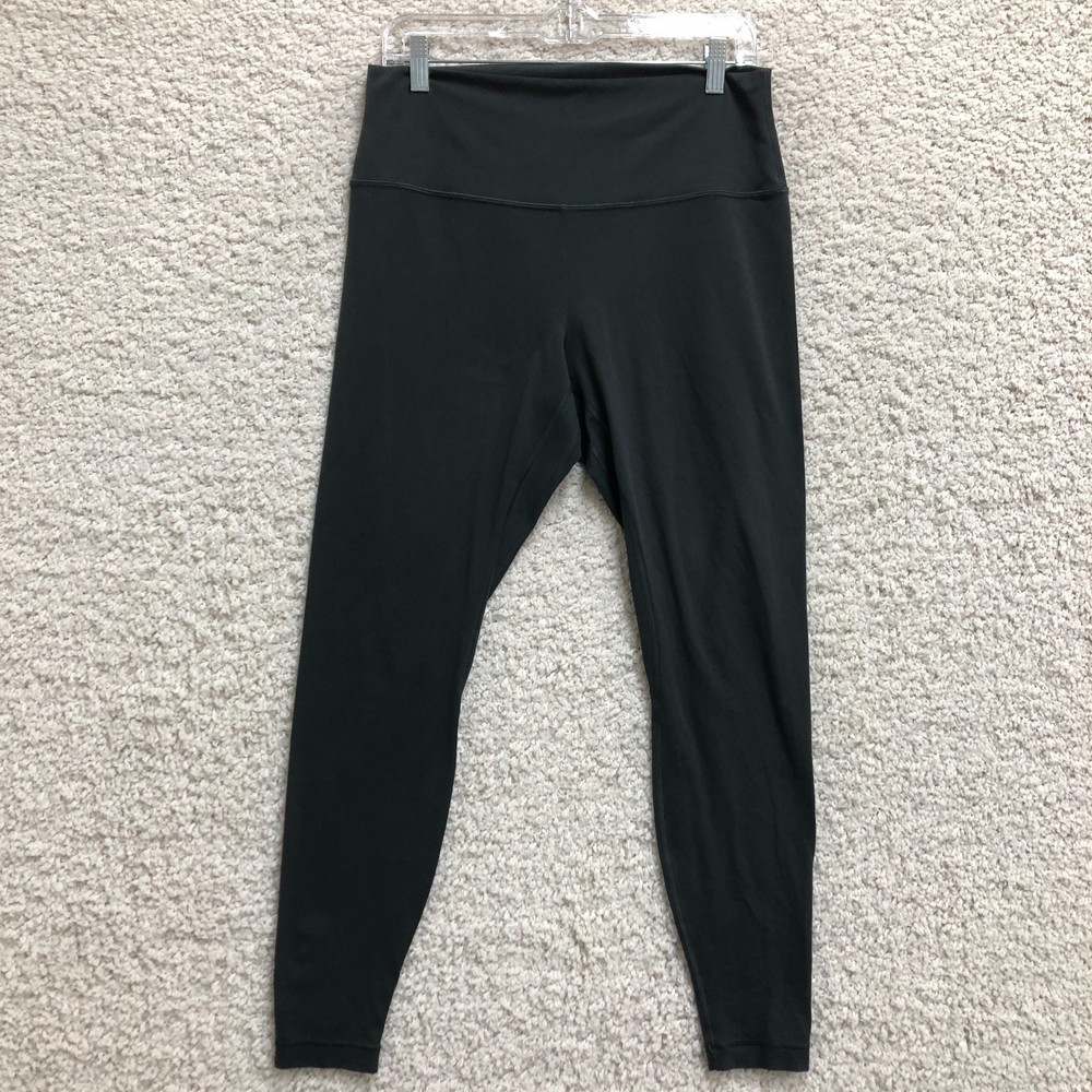 Lululemon Leggings 8 Womens Black Pull On Ankle Stretch Fitness Yoga Workout