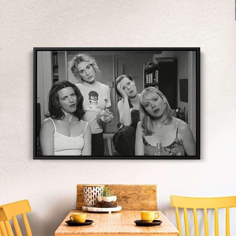 SATC Vintage TV Series Print Sex And The City Poster black and white Poster