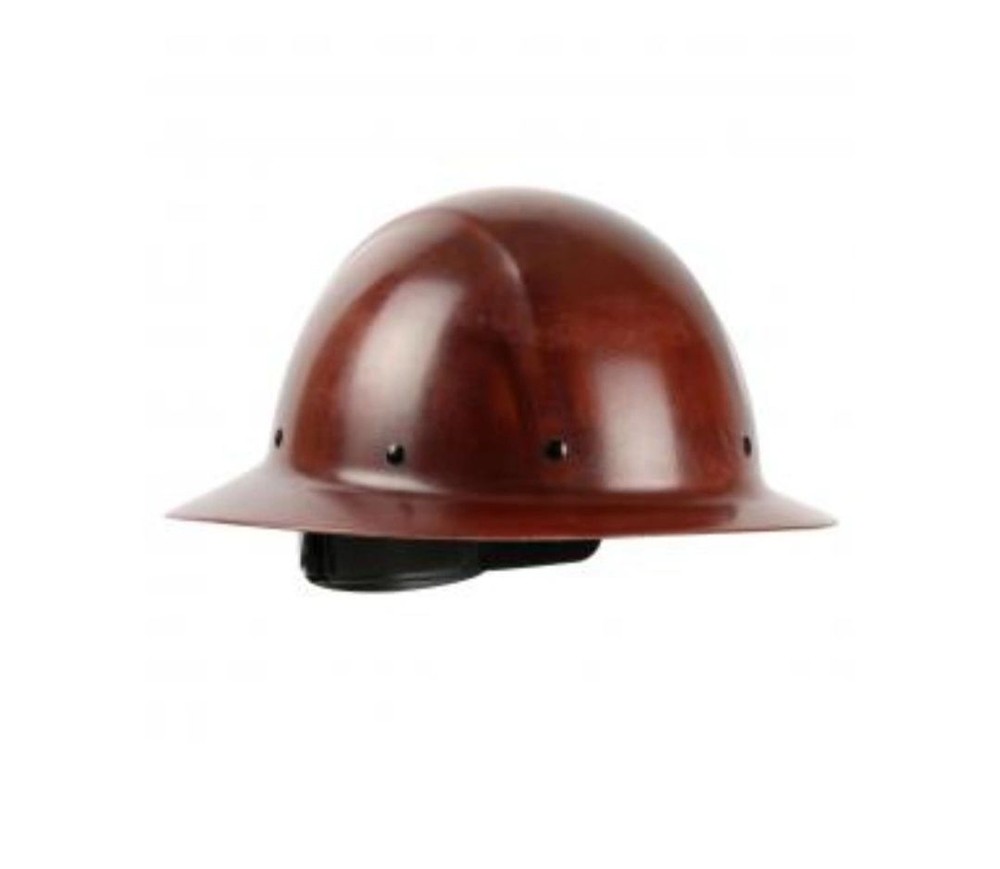 Full brim fiberglass hard hat with durable resin shell-image