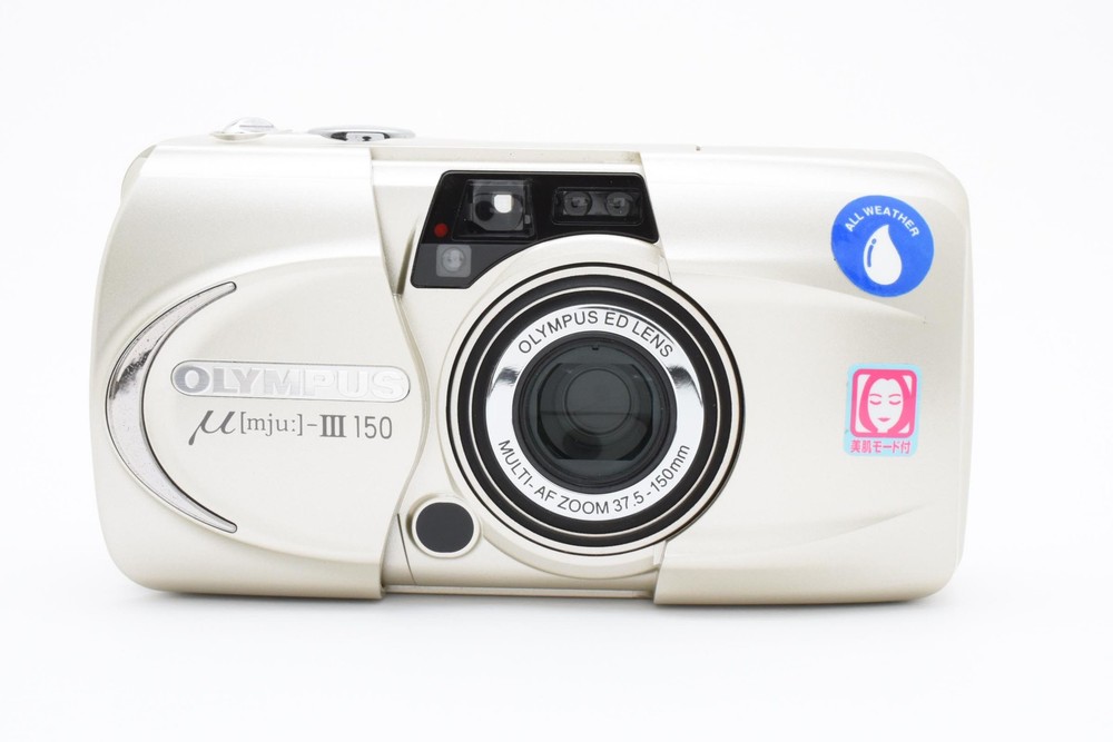 Olympus μ mju III 150 35mm Film Point & Shoot Camera Japan Mint Condition