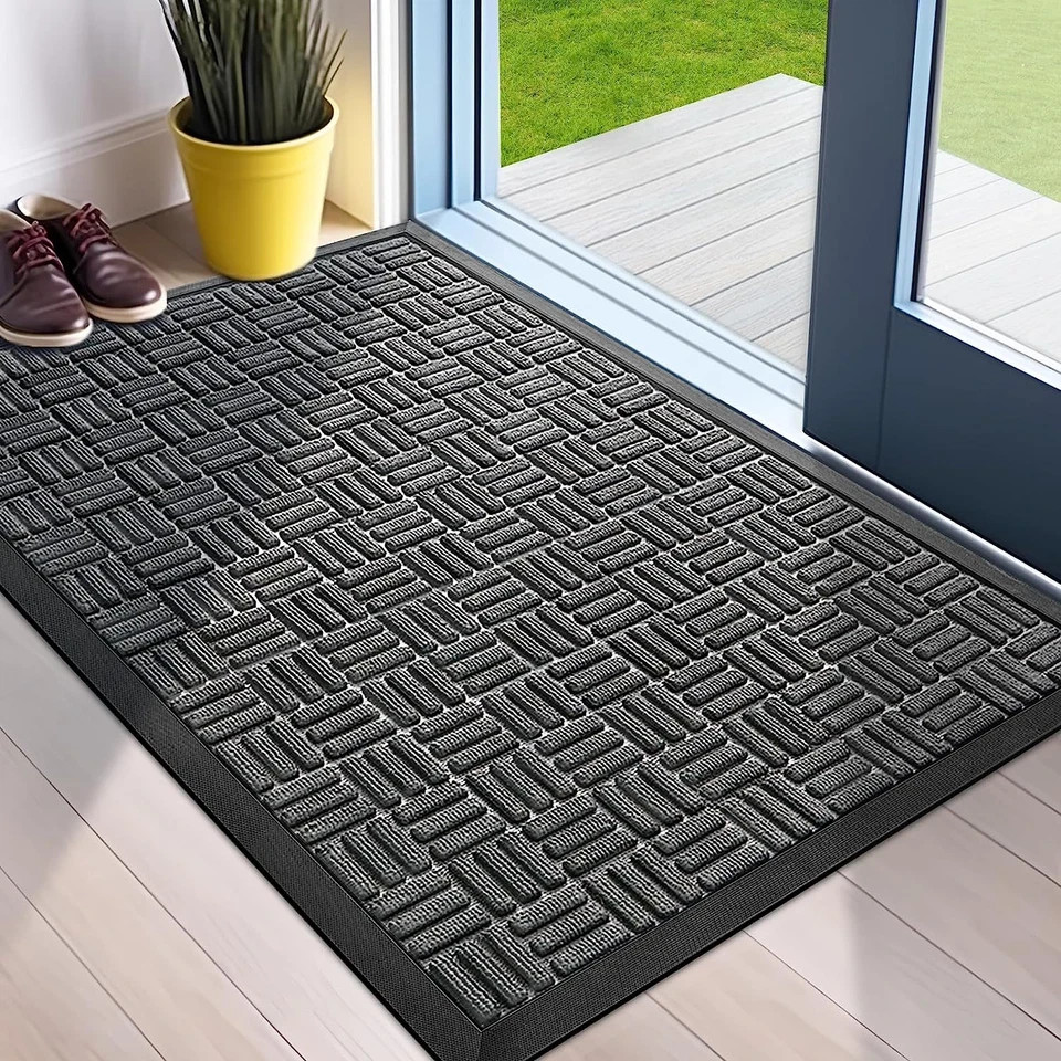 Heavy Duty Indoor Outdoor Welcome Mat for Front Door