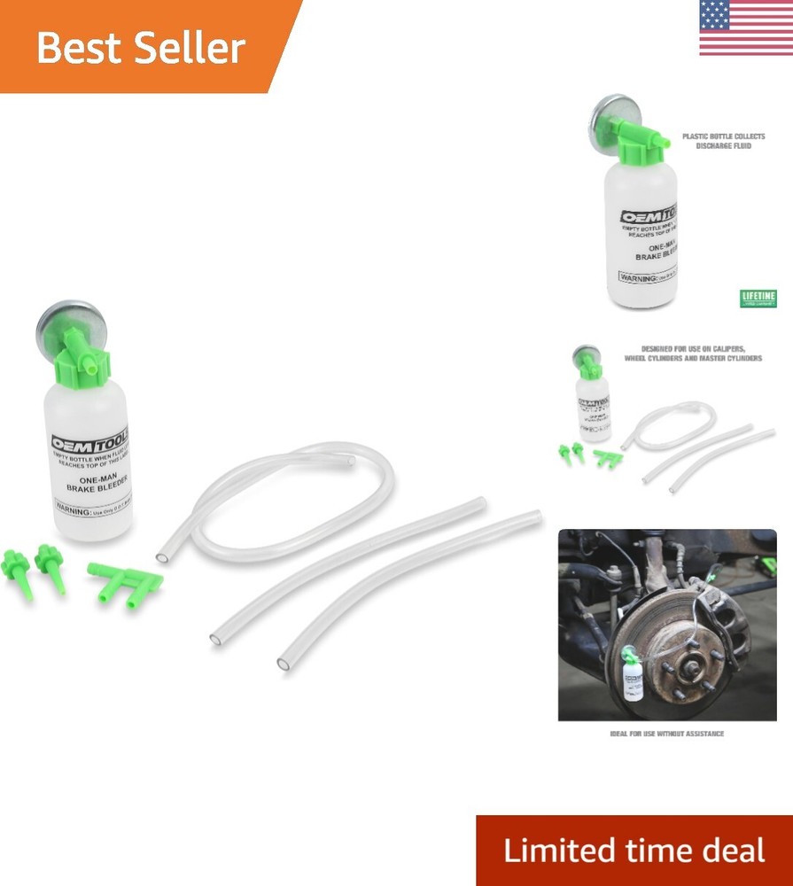 Compact Magnetic Brake Bleeder Kit for One-Person Use