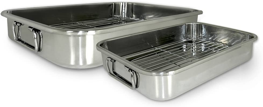 Cook Pro 4-Piece Lasagna Roasting Pan Set with Lid and Tools
