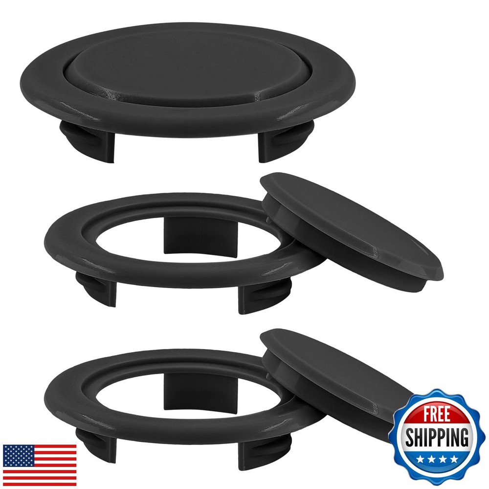 Biaungdo 3-Pack 2 Inch Outdoor Patio Table Umbrella Hole Ring and Cap Set for Stability and Protection