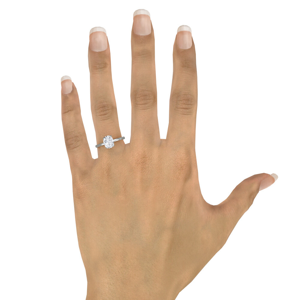 Diamond Engagement Ring VS1 F Cushion 3 Ctw Lab Created IGI Certified Special