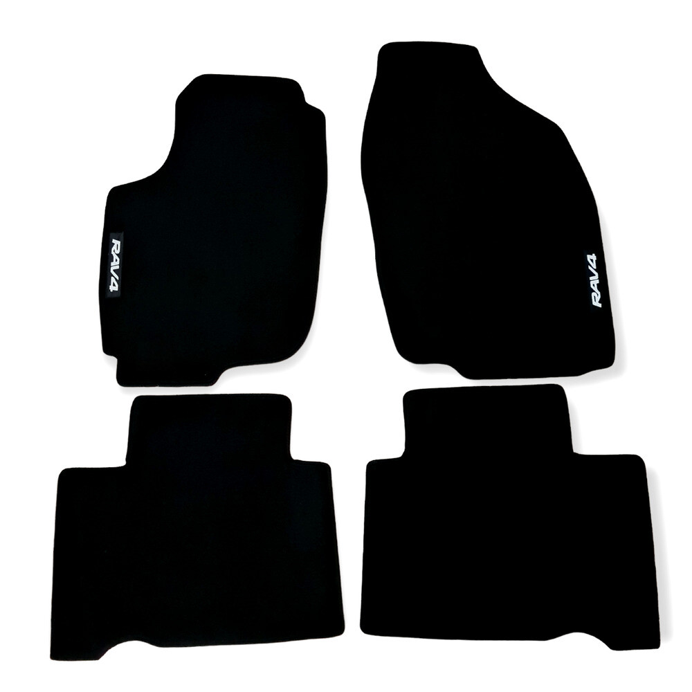 Toyota RAV4 Velour Waterproof Black Floor Mats Carpet Auto Liners