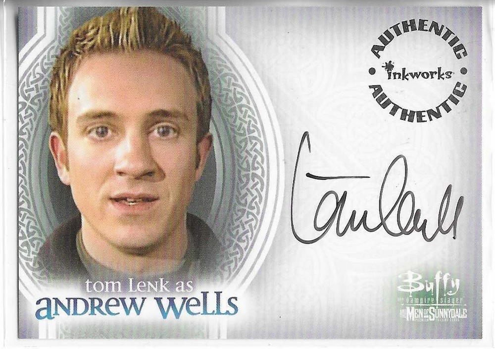 2005 Buffy the Vampire Slayer and Men of Sunnydale Autograph Tom Lenk A7