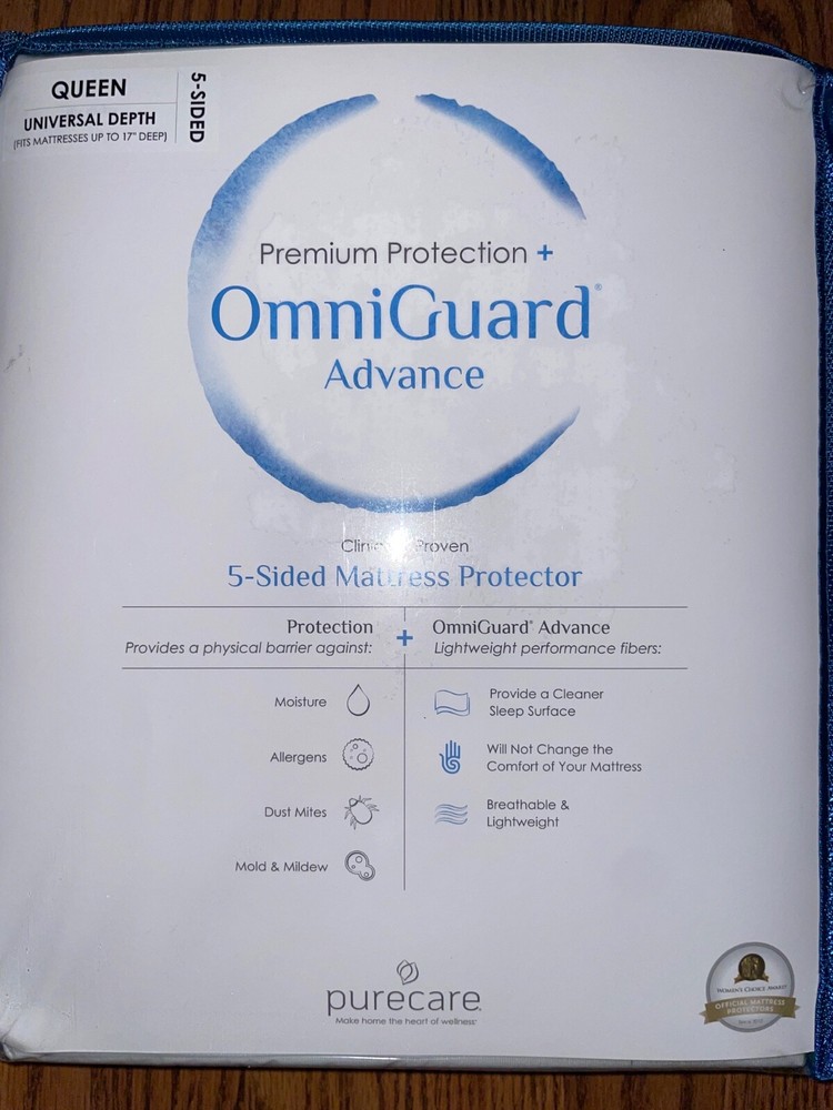 BRAND NEW! 45% off! Queen PureCare OmniGuard waterproof mattress protector