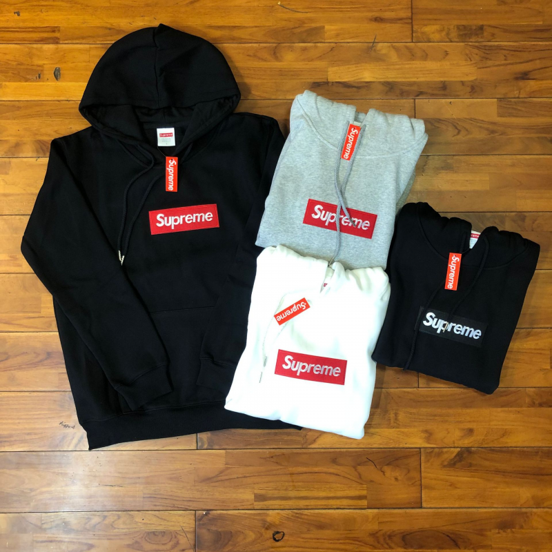 Hipster Supreme Hip Hop hooded alphabet embroidered logo hoodie (Size:M-XXL)