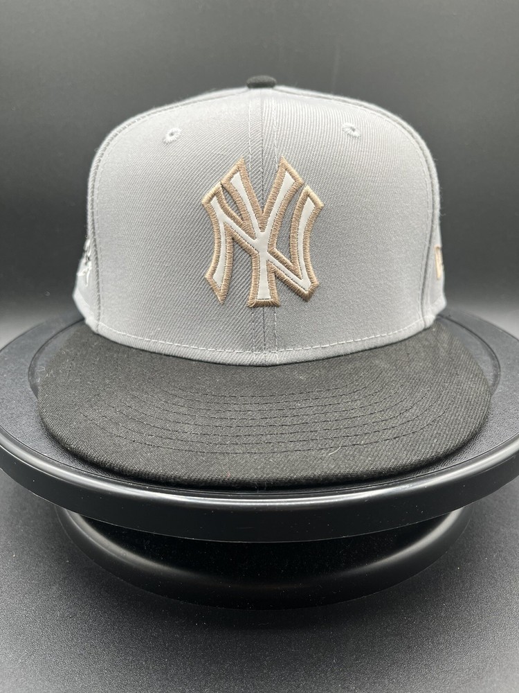 New York Yankees Hat Cap 7 3/8 Gray Black 1998 World Series 59Fifty New Era