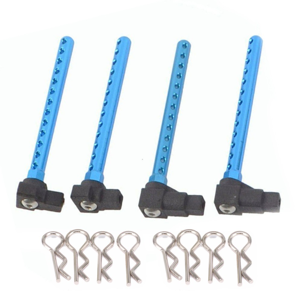 4Pcs Aluminum Alloy Body Mount Posts for Tamiya TT01 1/10 RC Car Upgrade