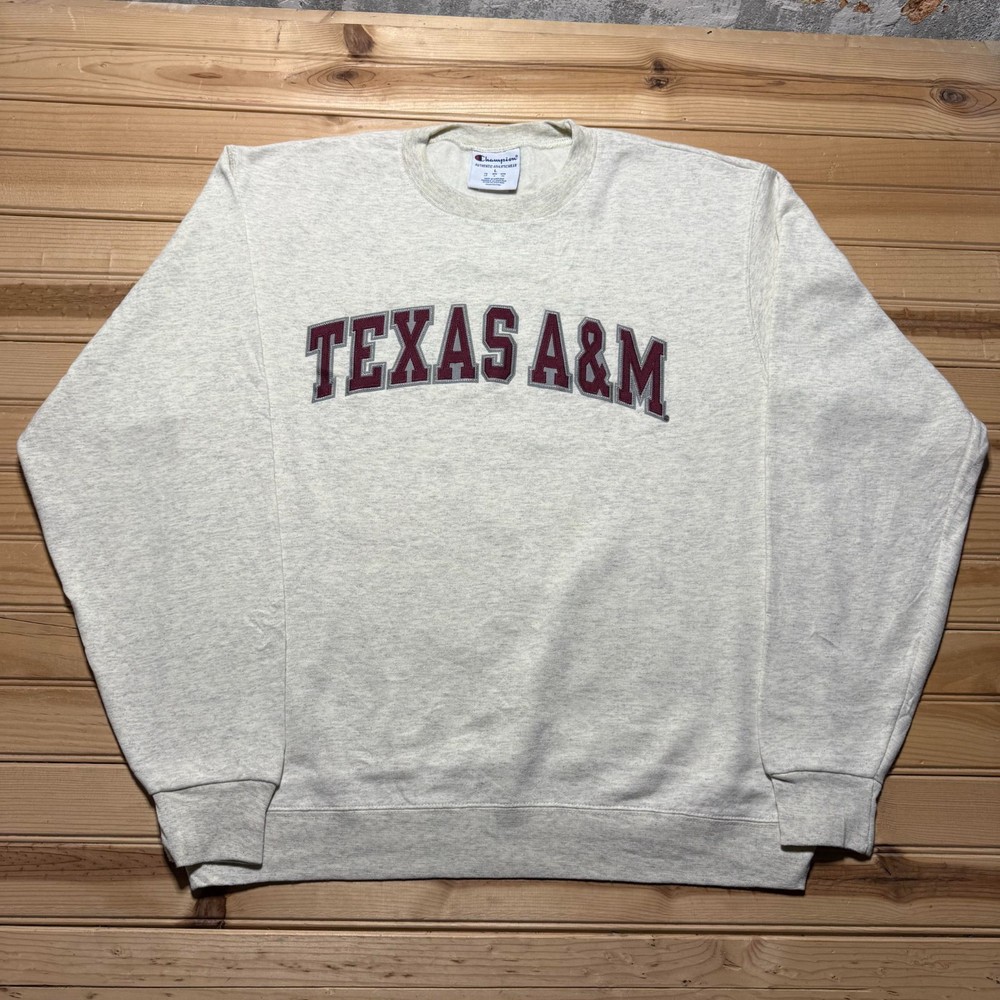 Vintage Texas A&M University Heather Crewneck Pullover Sweatshirt - Large