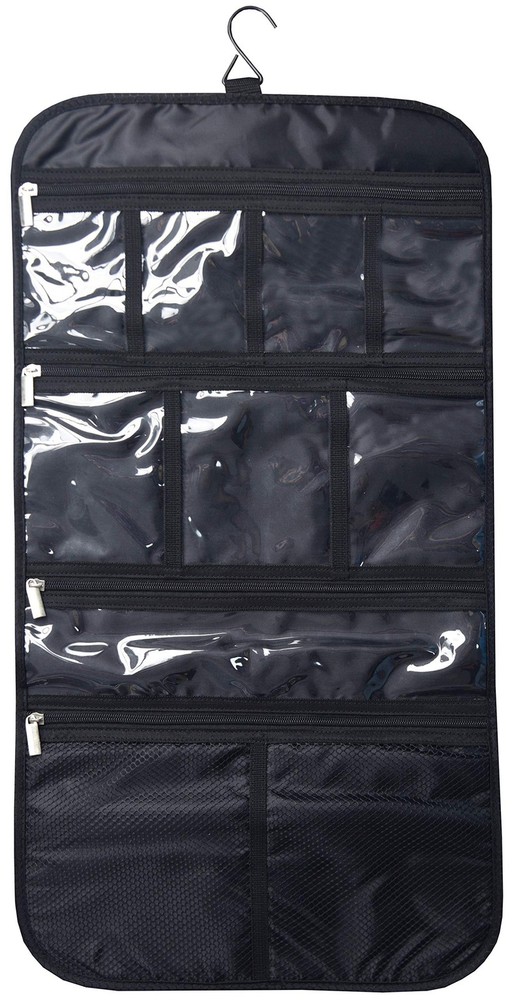 Premium Hanging Travel Organizer for Cosmetics Jewelry Toiletries