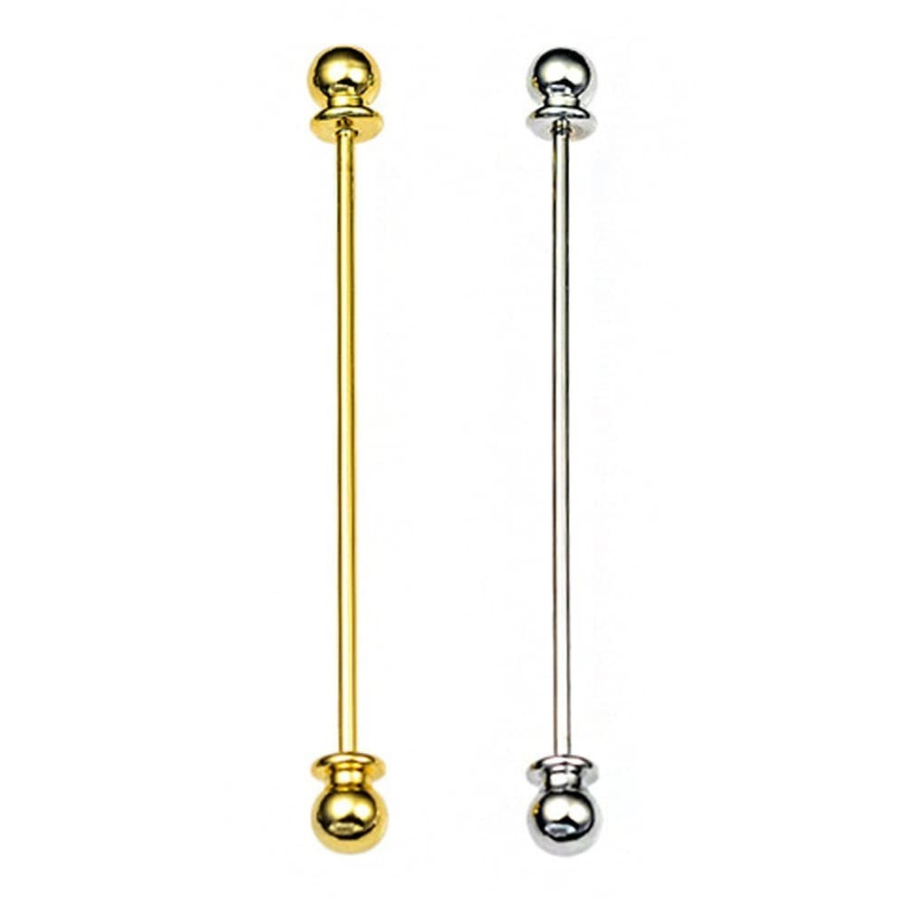 2-Piece Men's Barbell Collar Pin Bar Set | Formal Shirt Accessories