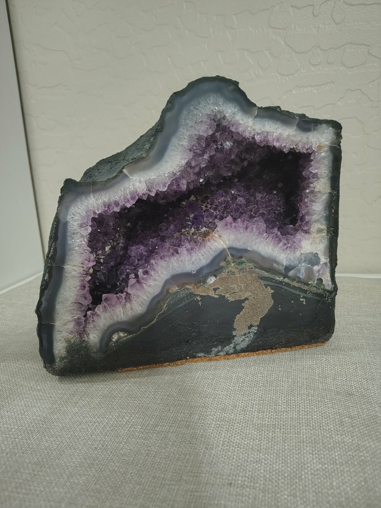 21 Lbs Large Amethyst Geode Cathedral 2 Piece 14