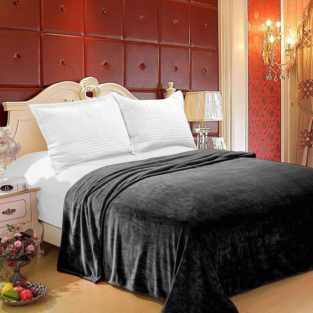 Ultra Soft Lightweight Fleece Microfiber Queen Size Warm Cozy Premium Bed Thr...