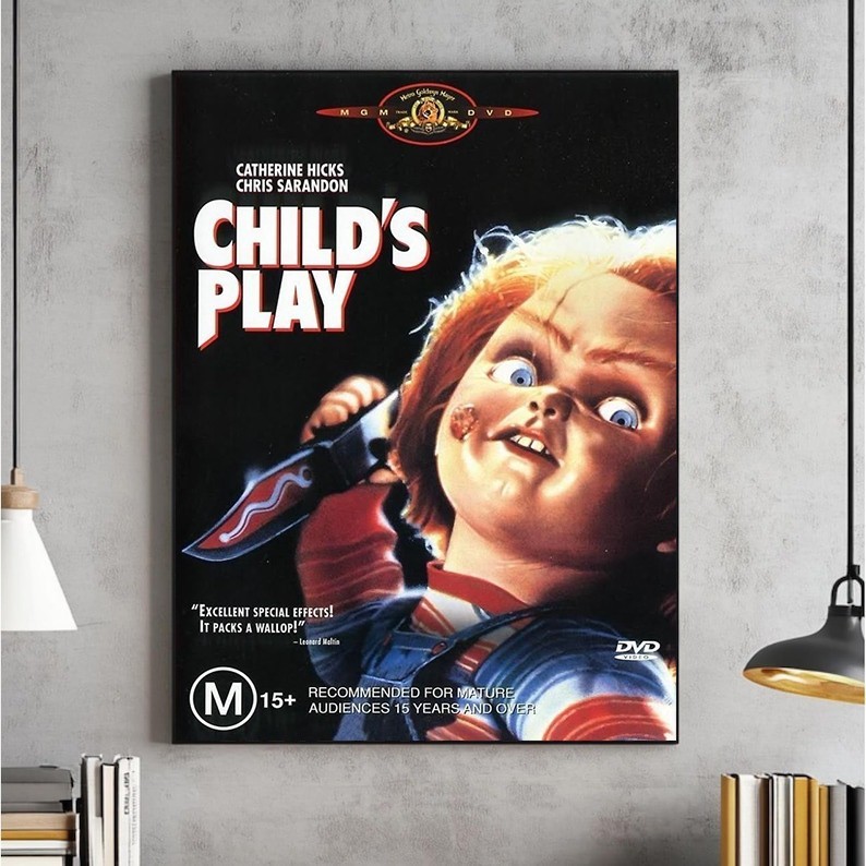 Child's Play 1988 Chucky Horror Movie Slasher Film Wall Art Decor Poster