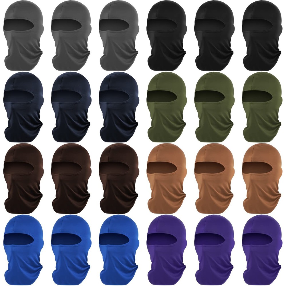 24 Pieces Ski Mask Balaclava Face Mask Full Face Cover for Men and Women Skii...