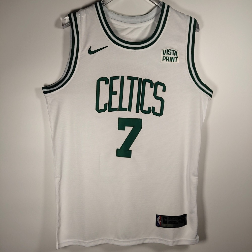 Jaylen Brown 7 Celtics Stitched White Basketball Jersey