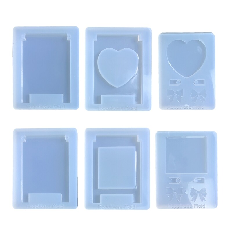 Epoxy Resin Jewelry Mold for Keychain Photo Frame Heart Pendant DIY Craft