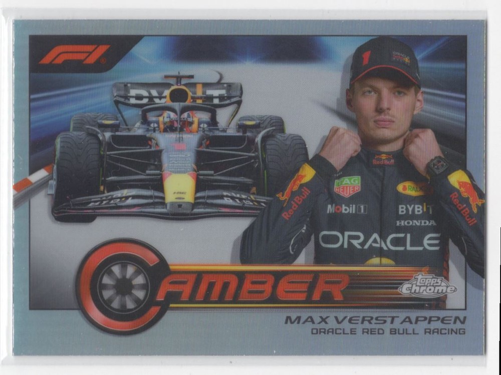 2023 Topps Chrome Formula 1 Camber Max Verstappen Oracle Red Bull Racing