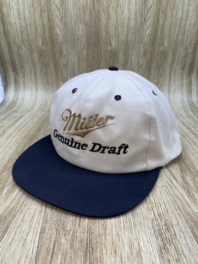 Vintage Miller Genuine Draft Snapback Cap Pre-Owned MGD Beer Hat