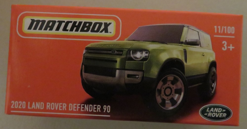 2022 Matchbox Power Grabs 2020 Land Rover Defender- Green-  11/100