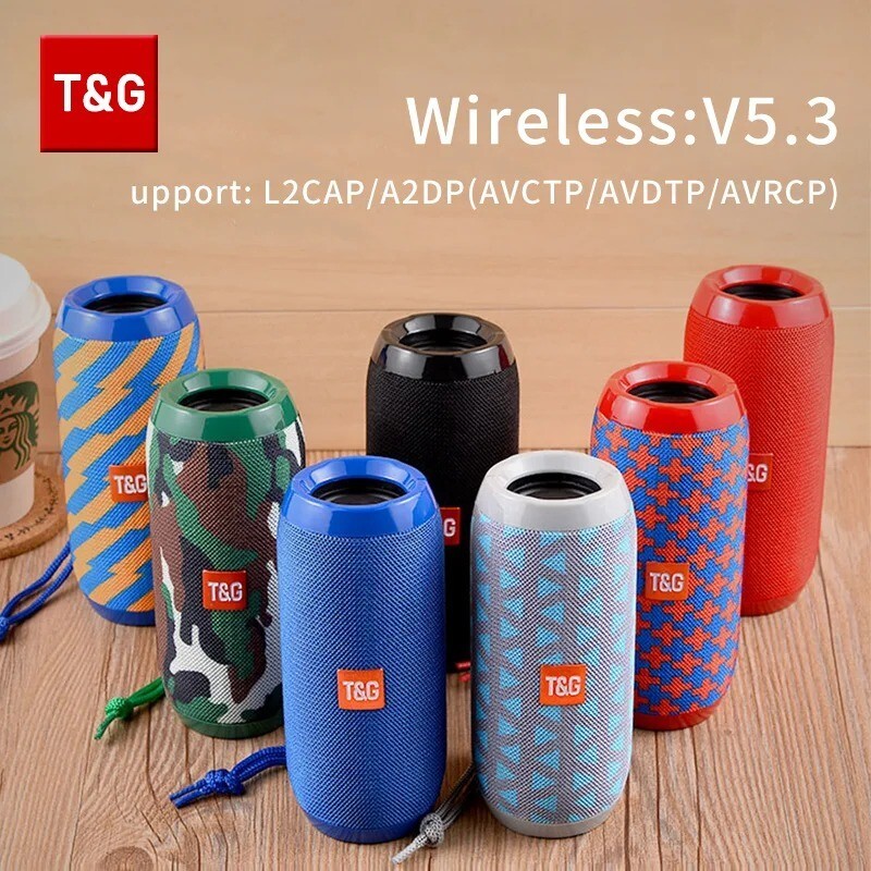 Portable Waterproof Bluetooth Speaker TG117 TWS Loud Outdoor Sound Box