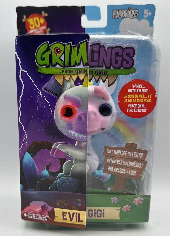Fingerlings  Grimlings Evil GiGi  Unicorn  Interactive Pet 30+ Sounds
