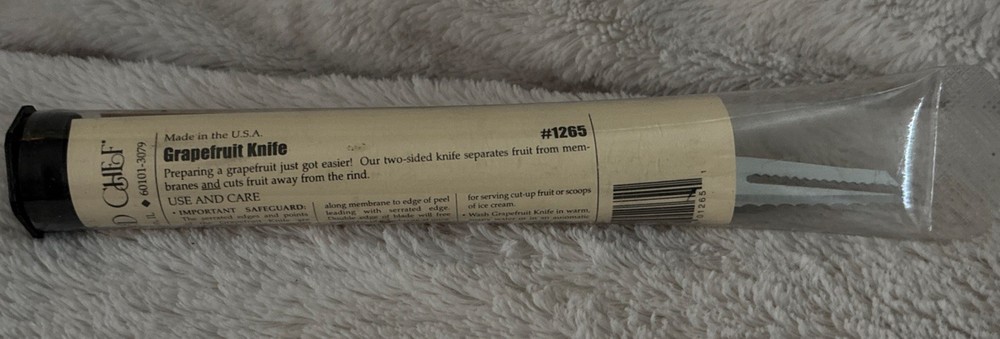 Pampered Chef Serrated Grapefruit Knife Cutter #1265 Separates Fruit Easily New