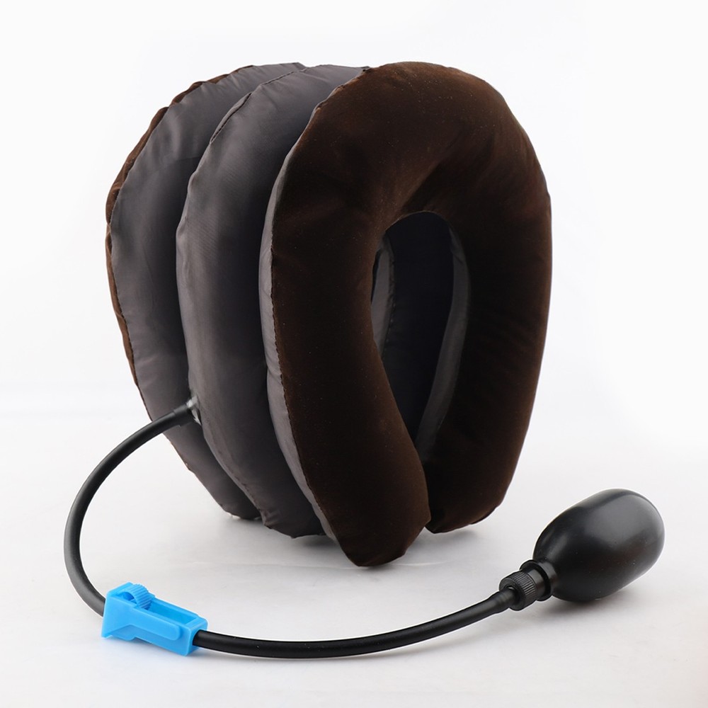 Air Inflatable Cervical Traction Neck Pillow–Headache Shoulder Pain Relief Brace