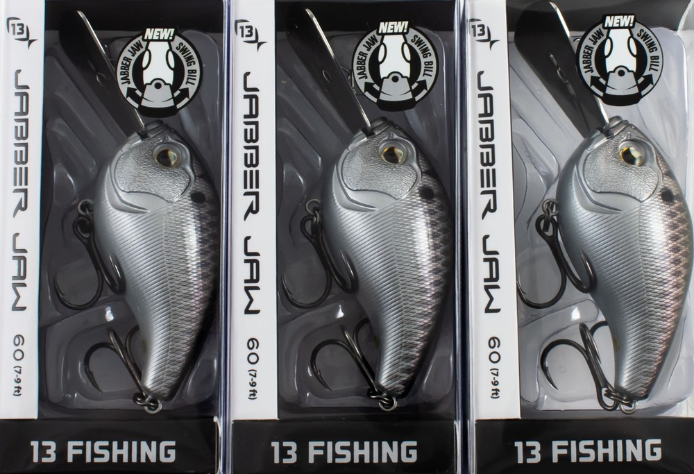 (LOT OF 3) 13 FISHING JABBER JAW 60 5/8OZ JJC60-79-81 BLACK BACK SHAD CM2497