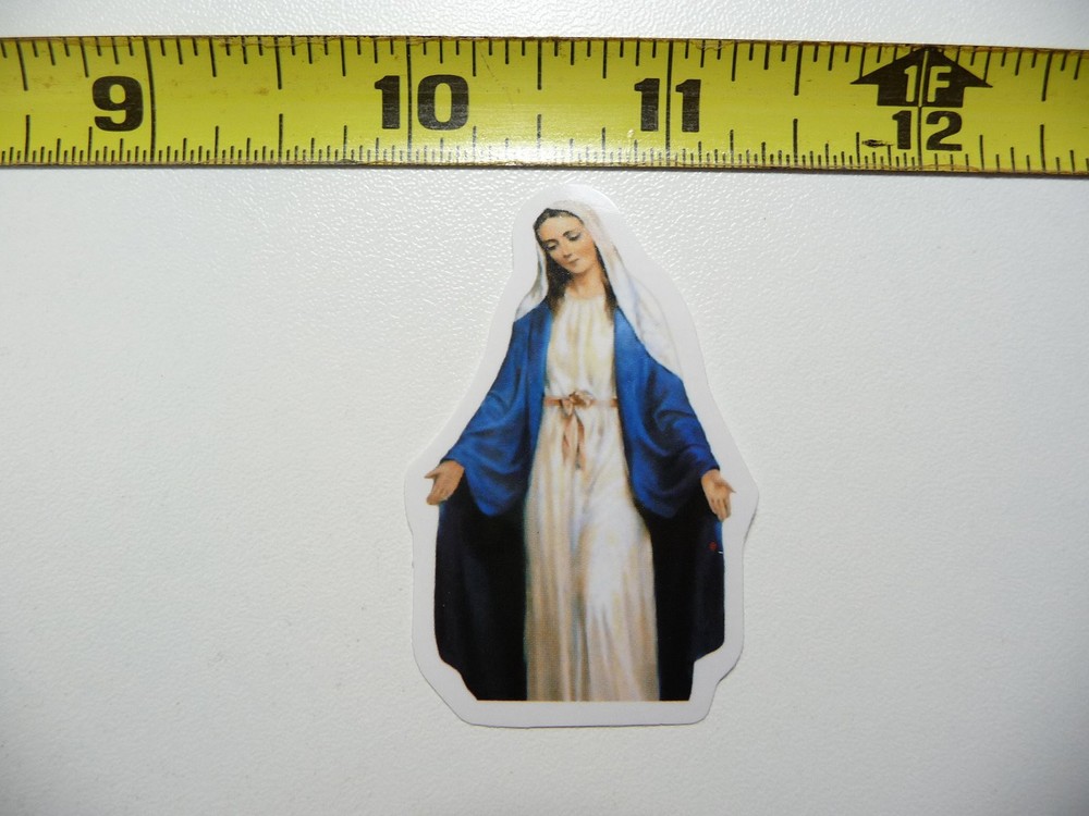 Virgin Mary Arms Open Decal Sticker for Faith Church Christian Belief Devotion
