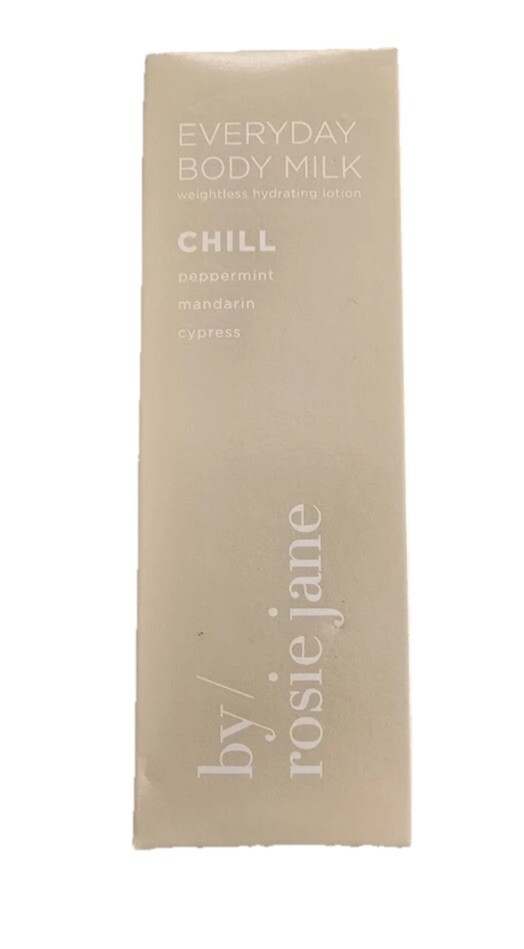 NIB! By Rosie Jane Everyday Body Milk Chill - Full Size 5 oz./148 ml SEALED