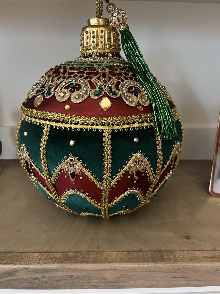 Katherine's Collection Christmas Castle Ornament Shaped Box