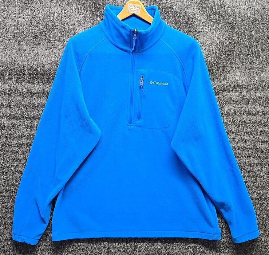 Columbia Men's XXL Boulder Springs Blue Full Zip Fleece Jacket Gorp